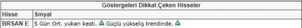 Dikkat çeken hisseler