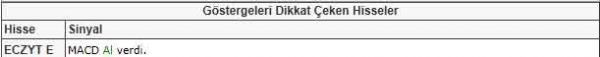 Dikkat çeken hisseler