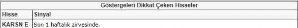 Dikkat çeken hisseler