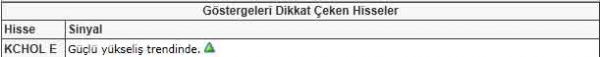 Dikkat çeken hisseler