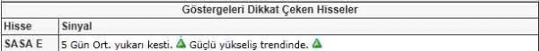 Dikkat çeken hisseler