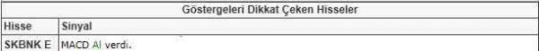 Dikkat çeken hisseler
