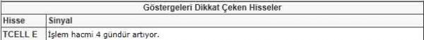 Dikkat çeken hisseler