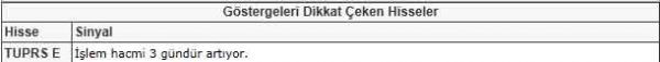 Dikkat çeken hisseler