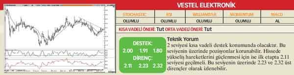 22 hisselik teknik analiz