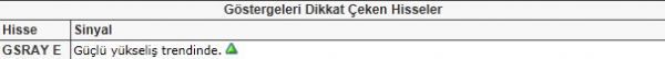 Dikkat çeken hisseler