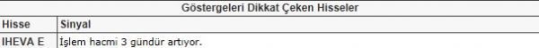 Dikkat çeken hisseler