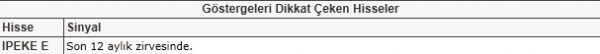 Dikkat çeken hisseler