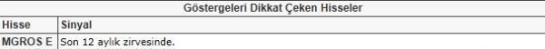 Dikkat çeken hisseler
