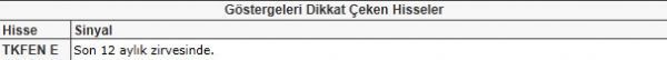 Dikkat çeken hisseler