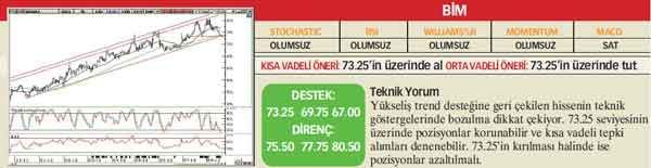 21 hisselik teknik analiz