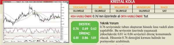 21 hisselik teknik analiz