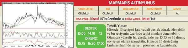 21 hisselik teknik analiz