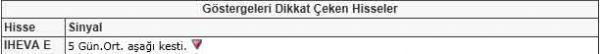 Dikkat çeken hisseler