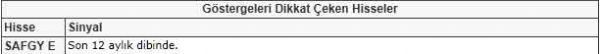Dikkat çeken hisseler