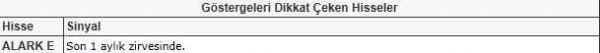 Dikkat çeken hisseler