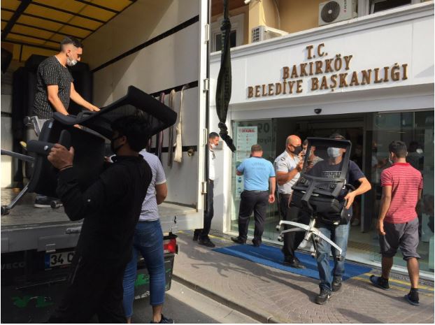 bakırk&ouml;y belediyesi haciz